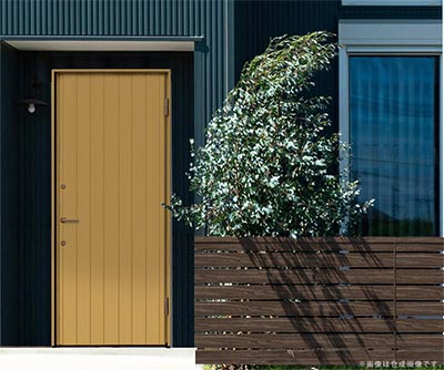 木製ドアの施工イメージ