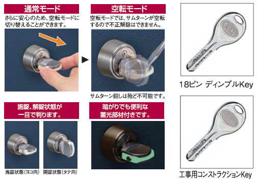 TME型防犯サムターン