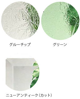 3種類のガラス