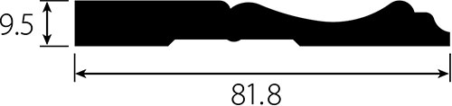 巾木H653の断面図