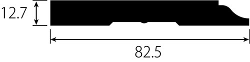 巾木MFP623の断面図