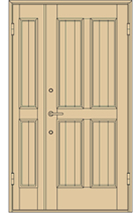 木製玄関親子ドアYU-401P
